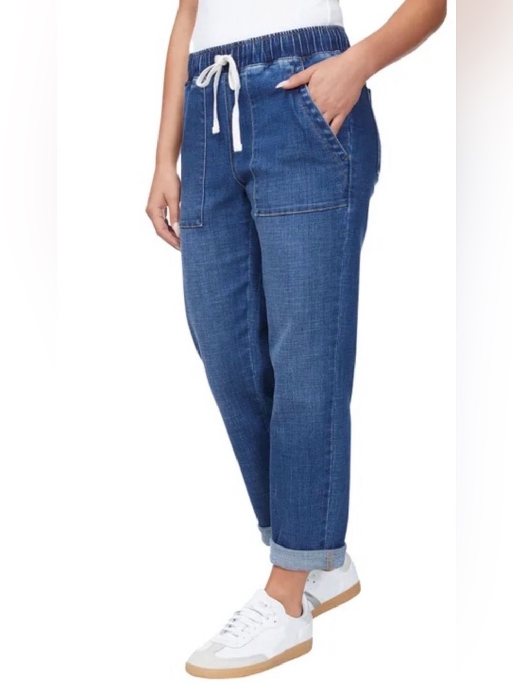 Buffalo David Bitton Pull On Drawstring Jeans Light Medium NWT Back To School